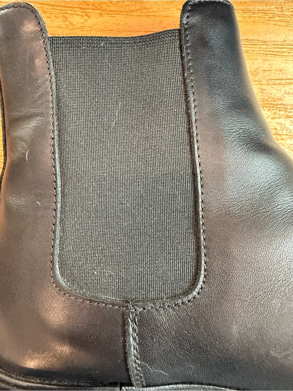 Common Projects Woman Black Leather Chelsea Boot 3825 Size 36 Italy (US 6) - Picture 6 of 11